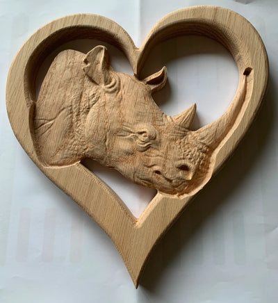 Show Case: Rhino Head Relief